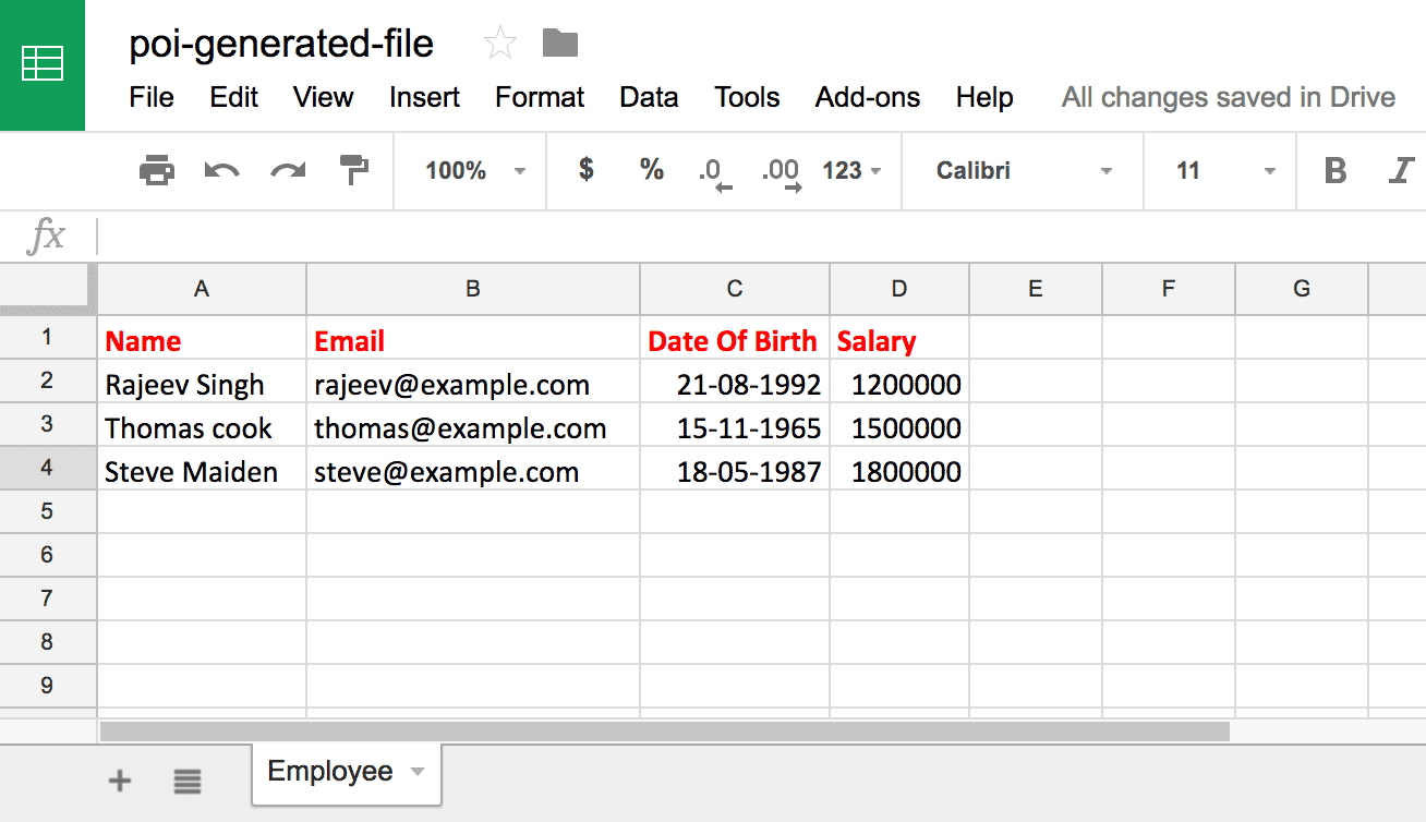 JAVA] Excel - POI (SXSSFWorkbook Example)